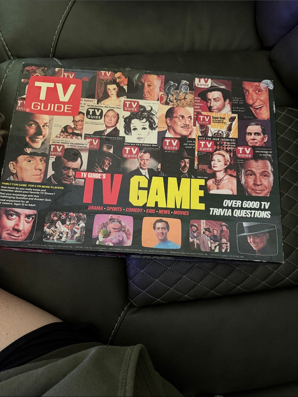 TV Game Board - Black and Yellow Trivia Game